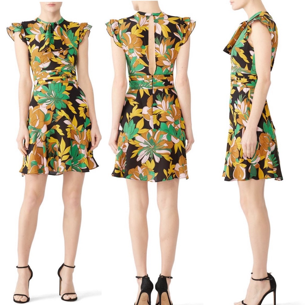 No. 21 Stampa Fonda Nero Dress